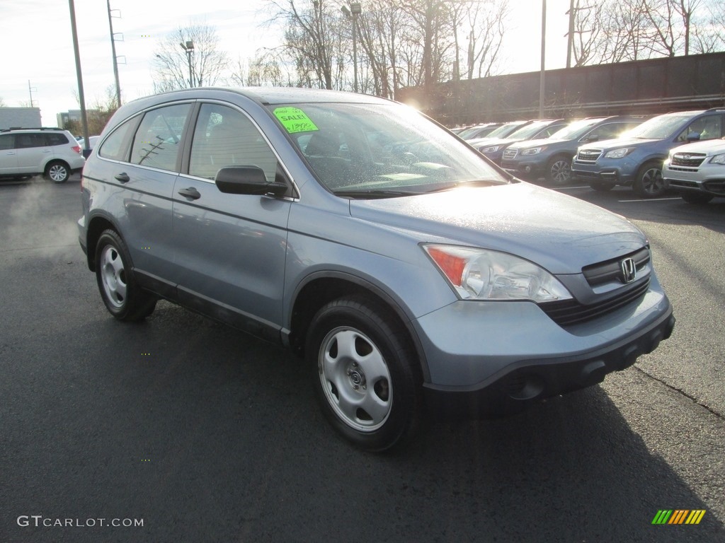 2009 CR-V LX 4WD - Glacier Blue Metallic / Gray photo #4