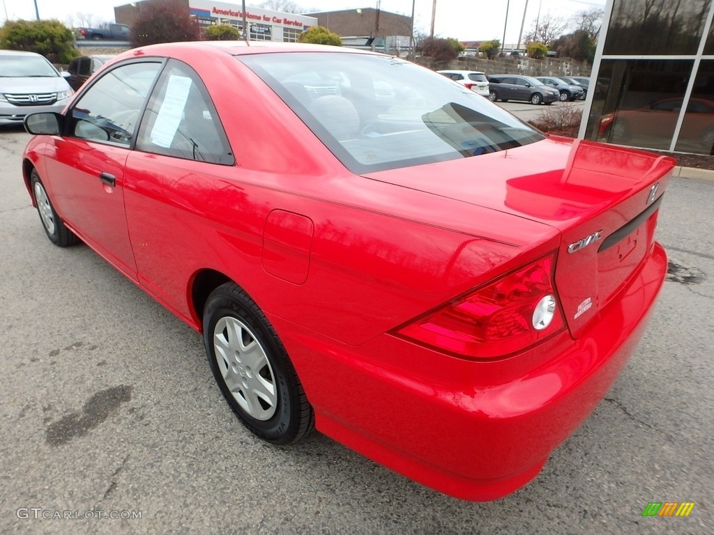 2004 Civic Value Package Coupe - Rally Red / Black photo #3