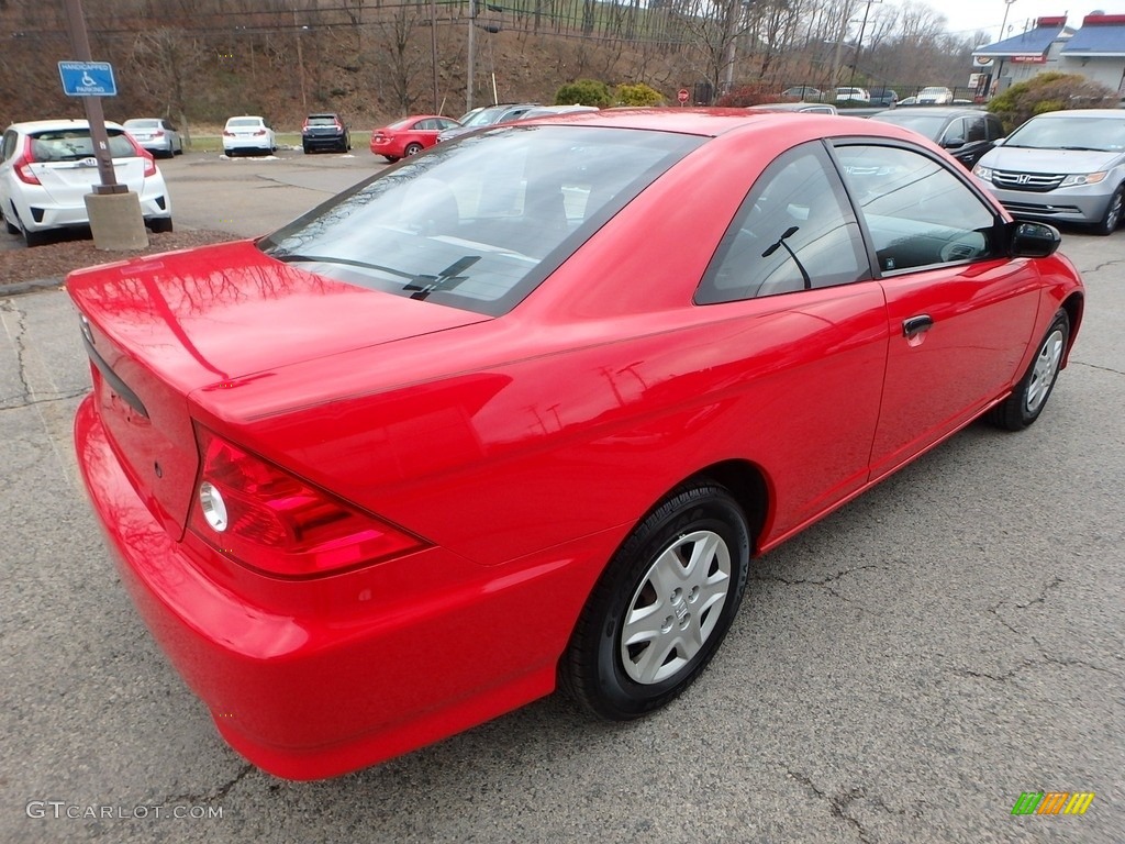 2004 Civic Value Package Coupe - Rally Red / Black photo #5