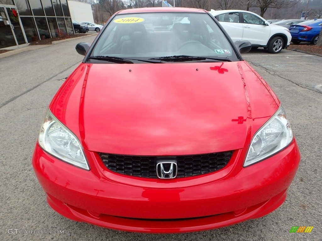 2004 Civic Value Package Coupe - Rally Red / Black photo #8