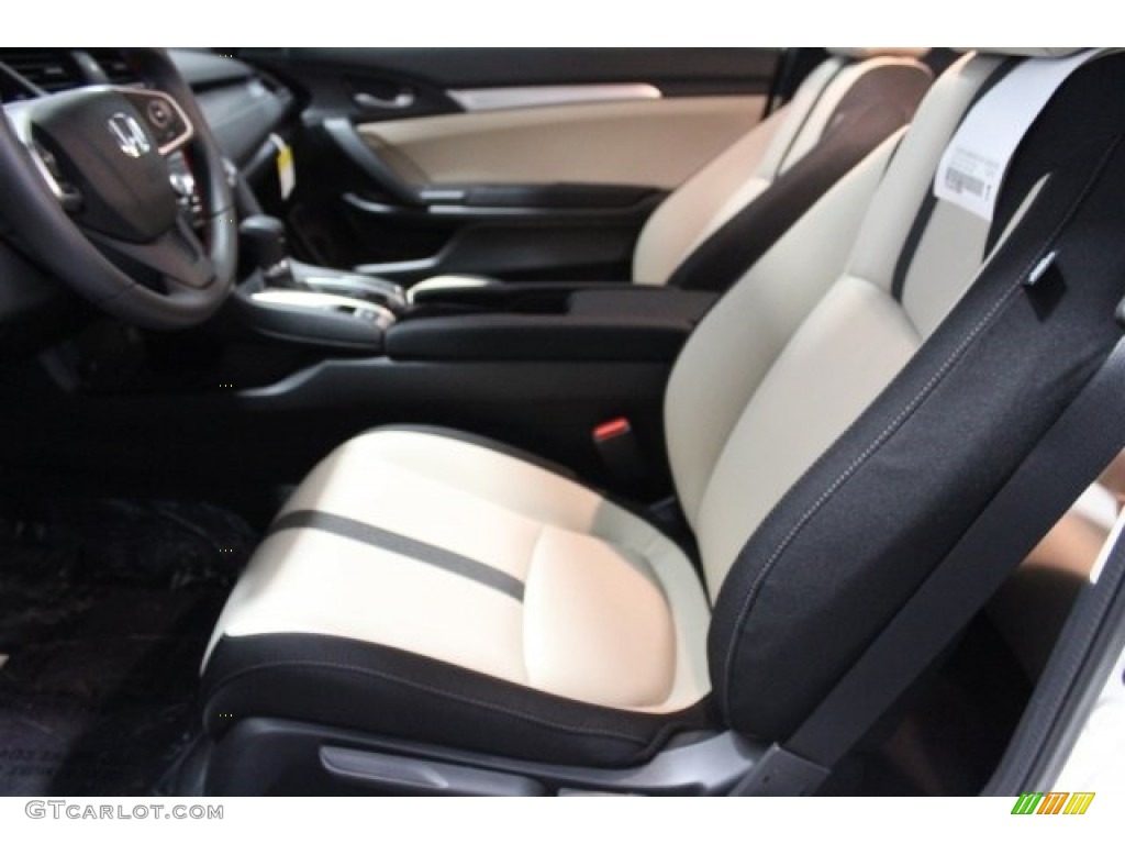 Black/Ivory Interior 2017 Honda Civic LX-P Coupe Photo #117718361