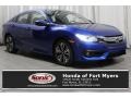 2017 Aegean Blue Metallic Honda Civic EX-T Sedan  photo #1