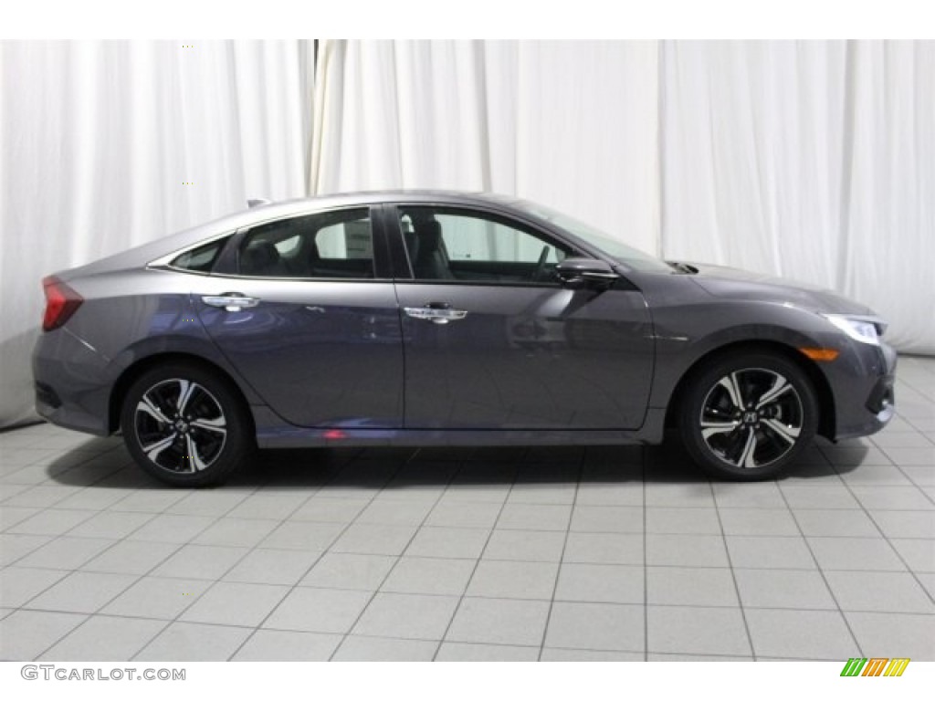 2017 Civic Touring Sedan - Modern Steel Metallic / Gray photo #3