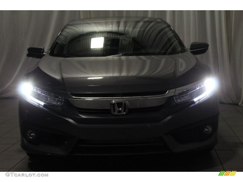 2017 Civic Touring Sedan - Modern Steel Metallic / Gray photo #4