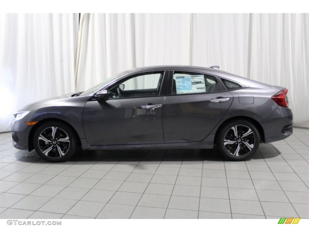 2017 Civic Touring Sedan - Modern Steel Metallic / Gray photo #5