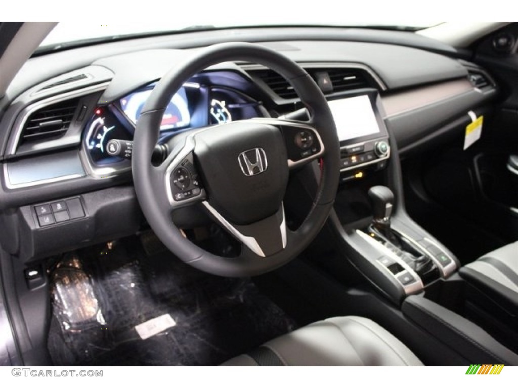 2017 Civic Touring Sedan - Modern Steel Metallic / Gray photo #11