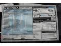 2017 Honda Accord Hybrid Touring Sedan Window Sticker