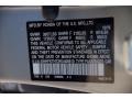NH830M: Lunar Silver Metallic 2017 Honda Civic EX-L Navi Hatchback Color Code