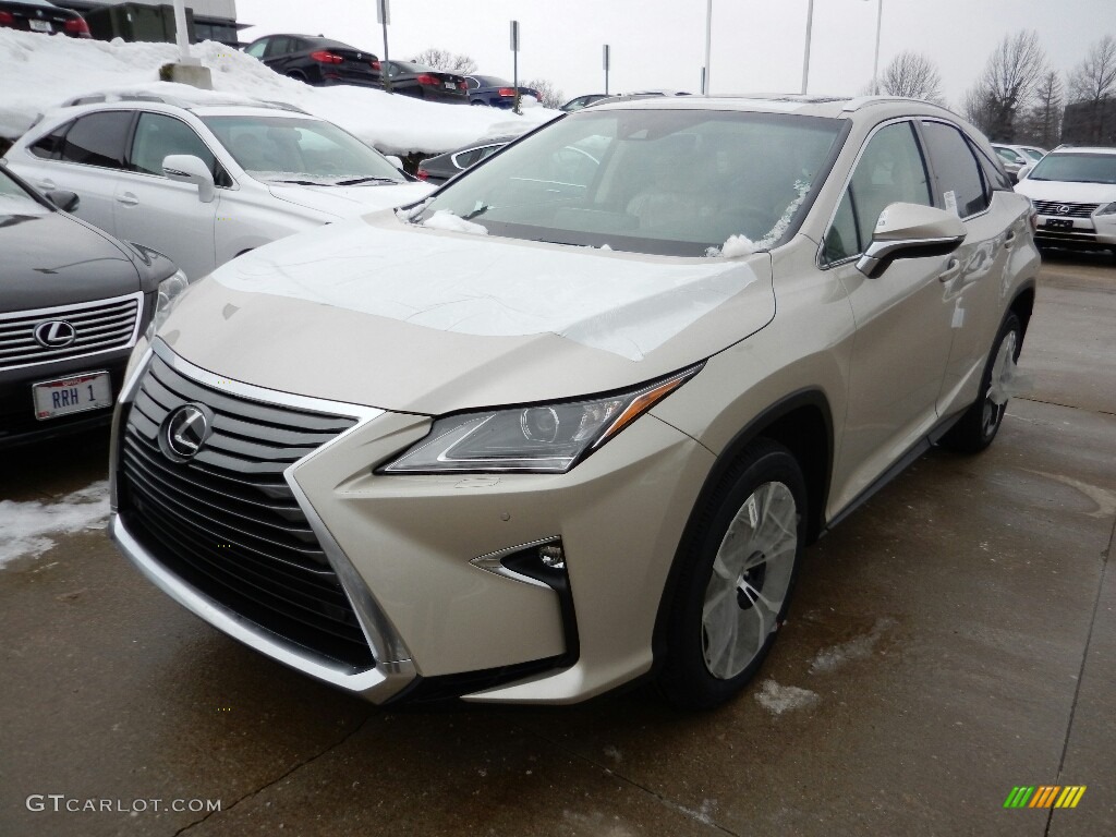 2017 RX 350 AWD - Satin Cashmere Metallic / Parchment photo #1