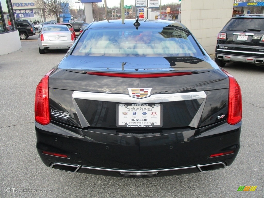 2015 CTS Vsport Premium Sedan - Black Diamond Tricoat / Light Cashmere/Medium Cashmere photo #5