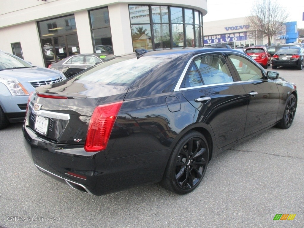 2015 CTS Vsport Premium Sedan - Black Diamond Tricoat / Light Cashmere/Medium Cashmere photo #6