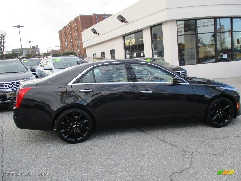 2015 CTS Vsport Premium Sedan - Black Diamond Tricoat / Light Cashmere/Medium Cashmere photo #7