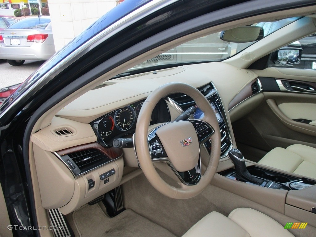 2015 CTS Vsport Premium Sedan - Black Diamond Tricoat / Light Cashmere/Medium Cashmere photo #11