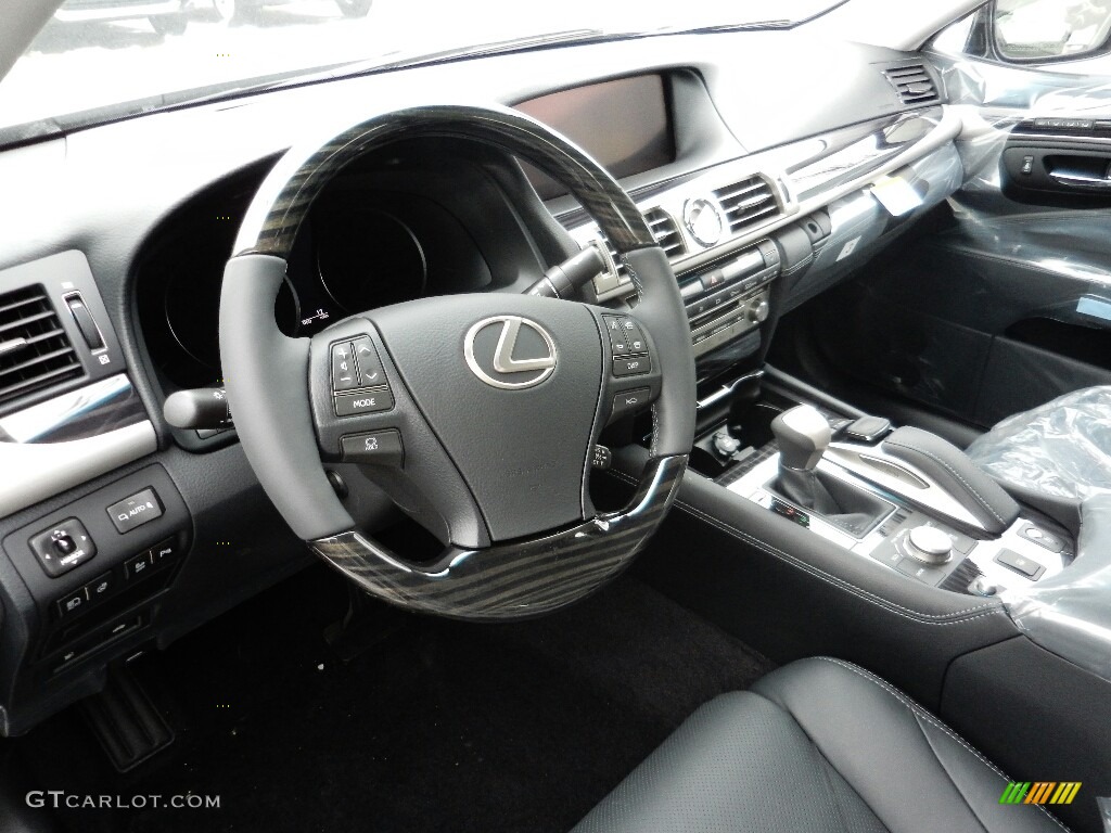 Black Interior 2017 Lexus LS 460 AWD Photo #117725141
