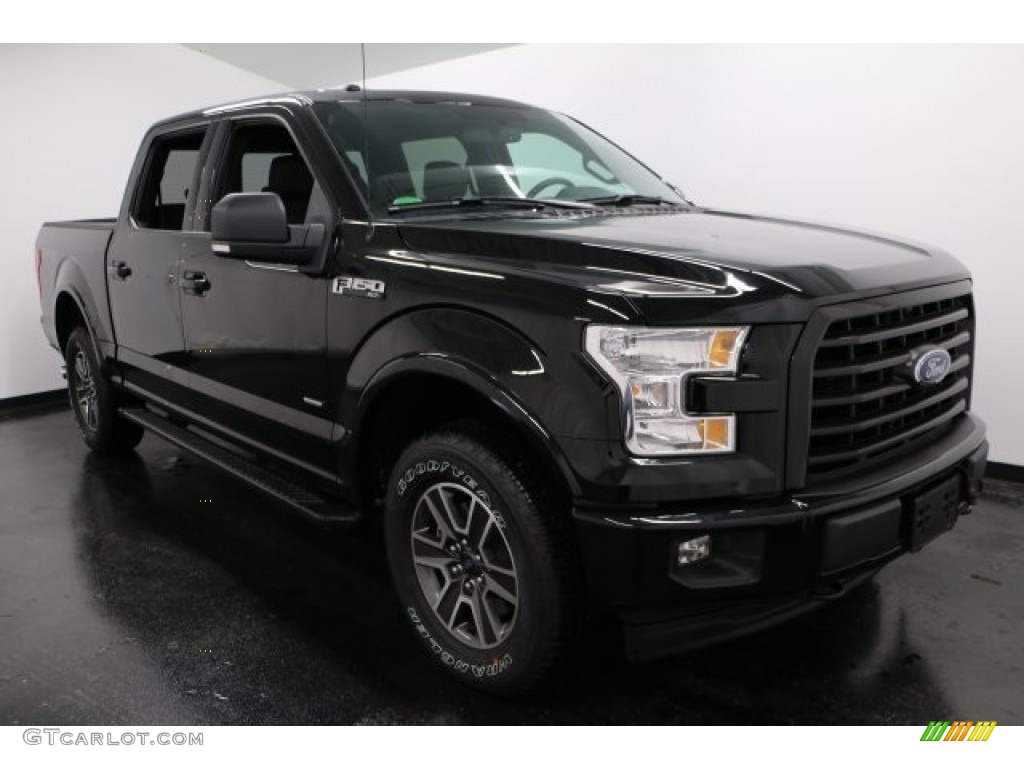2017 F150 XLT SuperCrew 4x4 - Shadow Black / Black photo #6