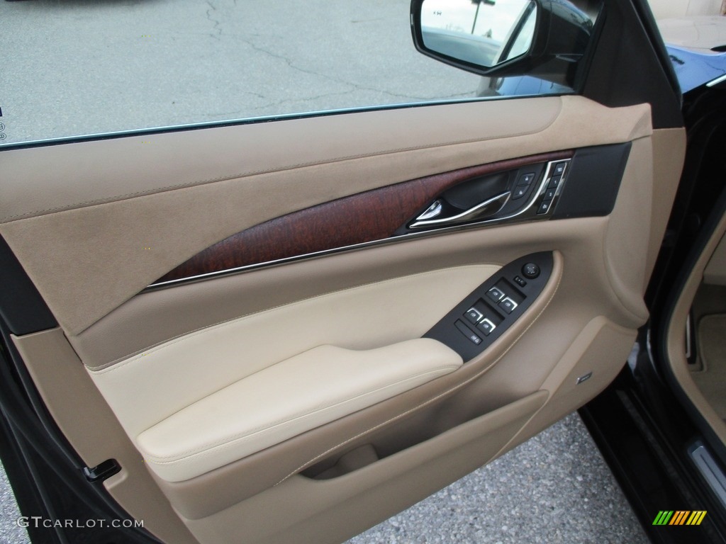 2015 CTS Vsport Premium Sedan - Black Diamond Tricoat / Light Cashmere/Medium Cashmere photo #24