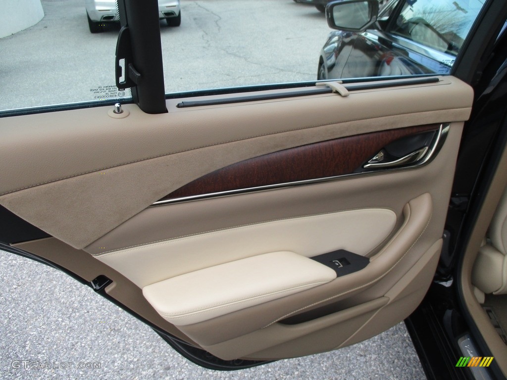 2015 CTS Vsport Premium Sedan - Black Diamond Tricoat / Light Cashmere/Medium Cashmere photo #25