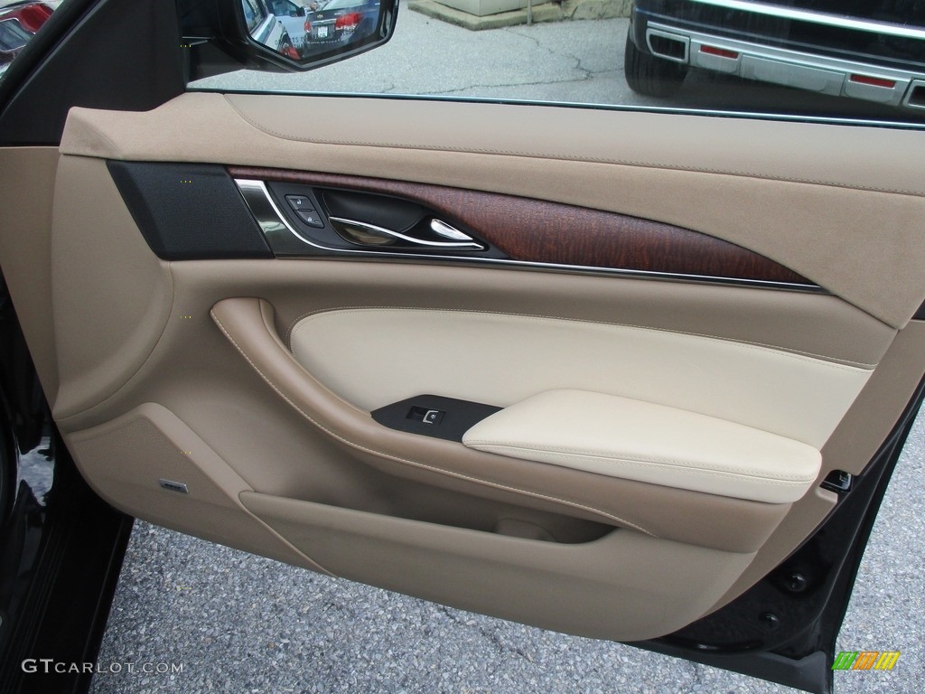 2015 CTS Vsport Premium Sedan - Black Diamond Tricoat / Light Cashmere/Medium Cashmere photo #27