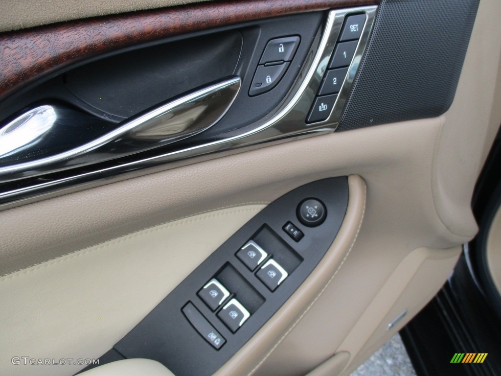 2015 CTS Vsport Premium Sedan - Black Diamond Tricoat / Light Cashmere/Medium Cashmere photo #36