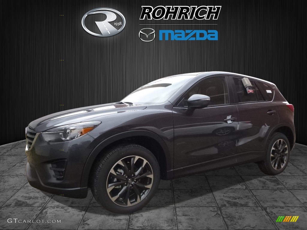2016 CX-5 Grand Touring - Meteor Gray Mica / Black photo #4