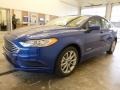 2017 Lightning Blue Ford Fusion Hybrid SE  photo #5