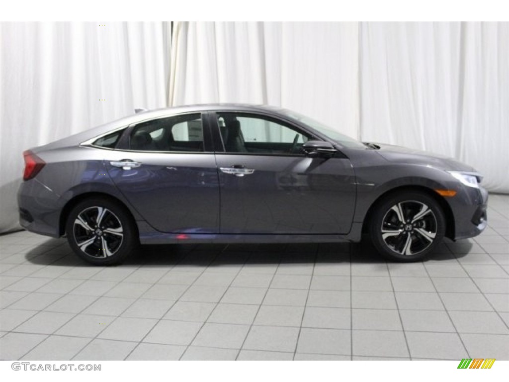2017 Civic Touring Sedan - Modern Steel Metallic / Gray photo #3