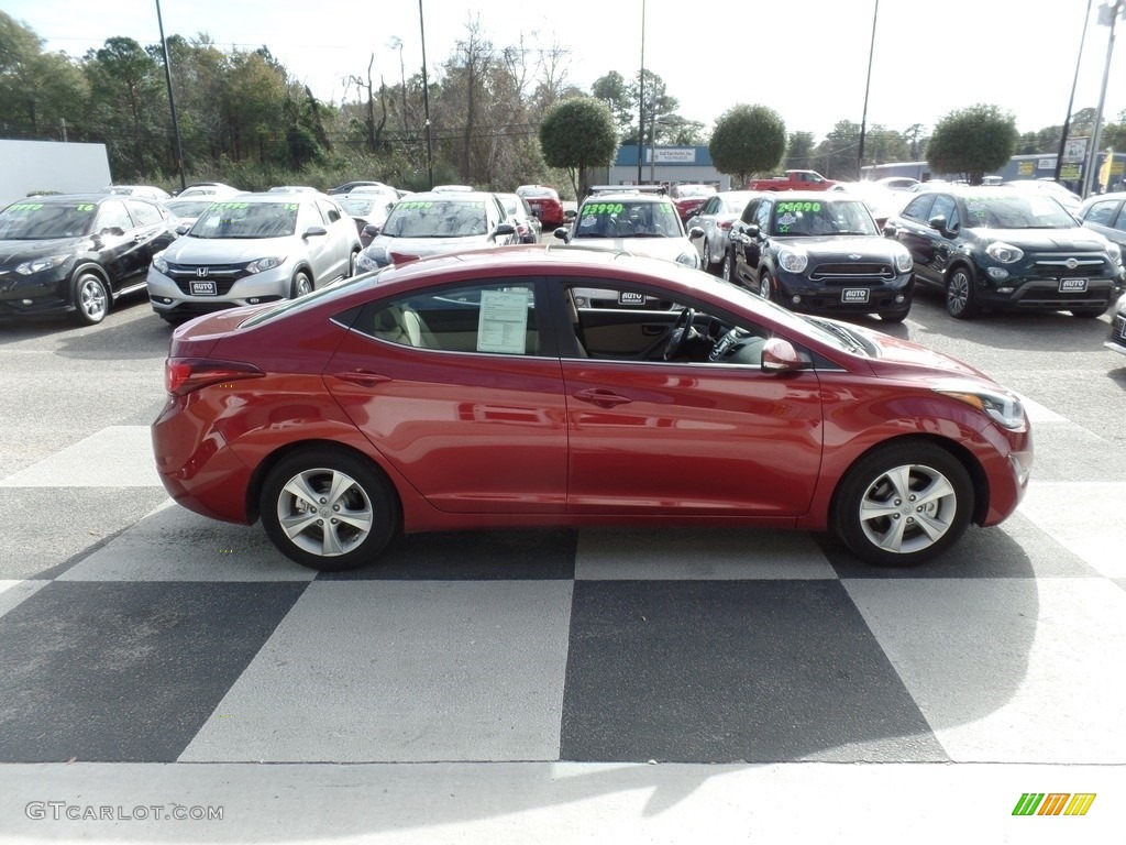 2016 Elantra Value Edition - Red / Beige photo #3
