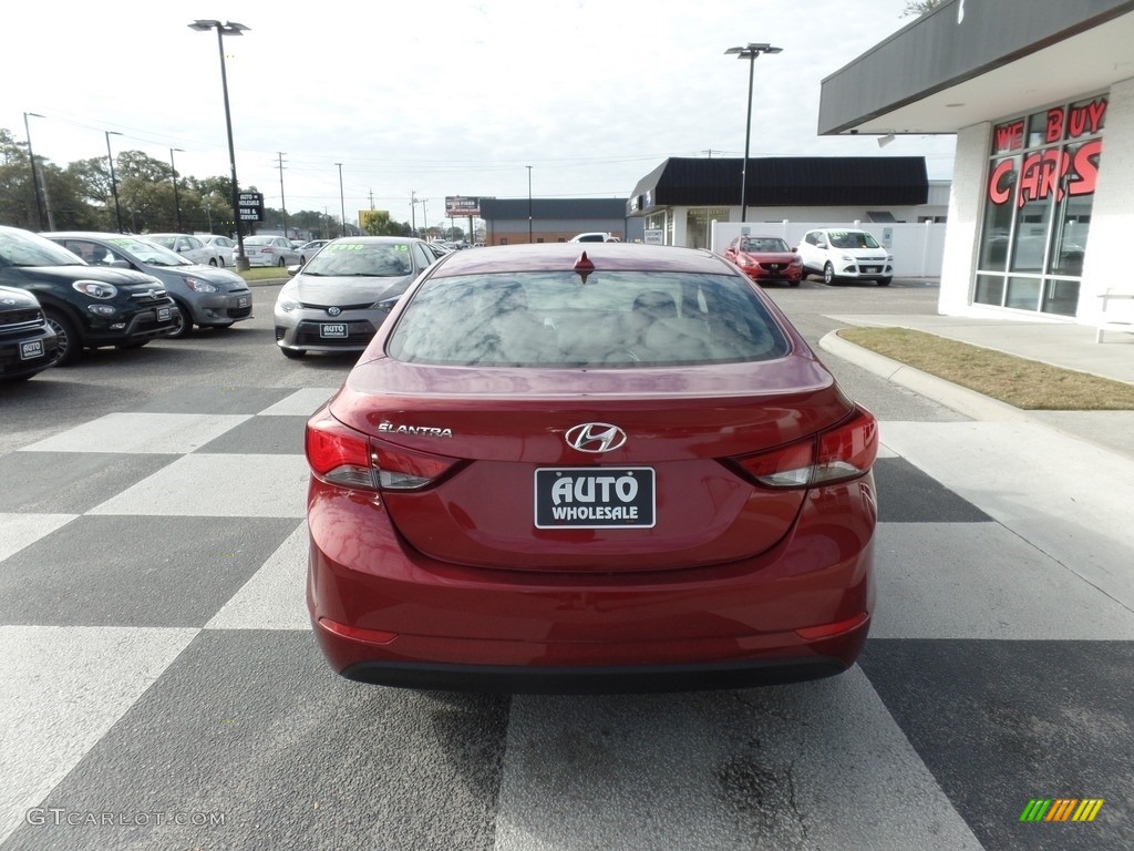 2016 Elantra Value Edition - Red / Beige photo #4