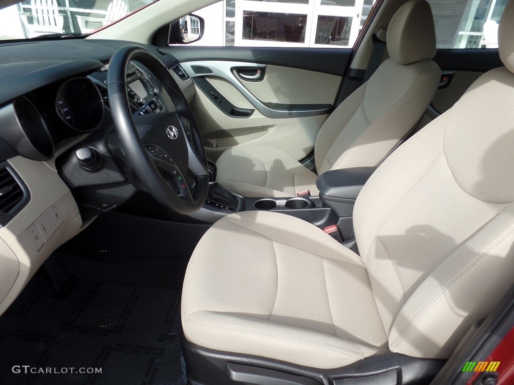 2016 Elantra Value Edition - Red / Beige photo #10