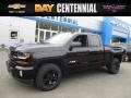 2017 Black Chevrolet Silverado 1500 LT Double Cab 4x4  photo #1