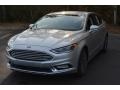 2017 Ingot Silver Ford Fusion Titanium  photo #9