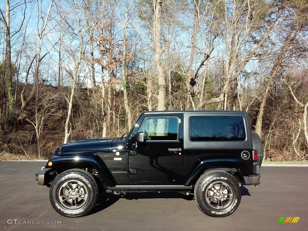 2017 Wrangler 75th Anniversary Edition 4x4 - Black / Black/Dark Saddle photo #1
