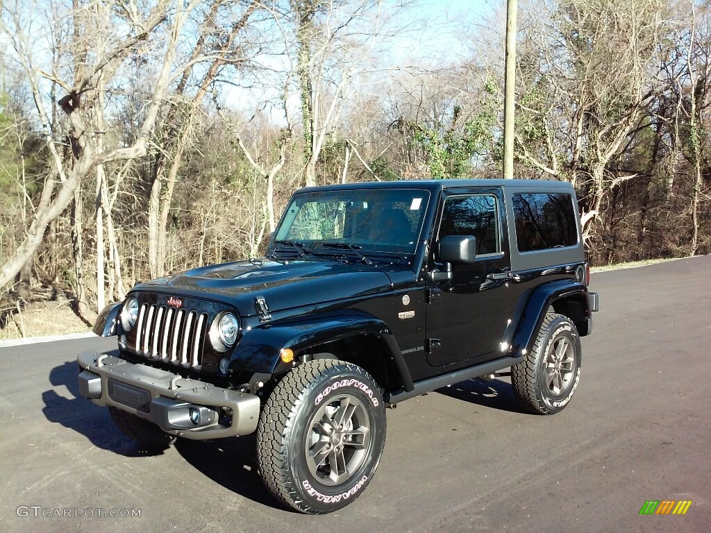 Black 2017 Jeep Wrangler 75th Anniversary Edition 4x4 Exterior Photo #117735998