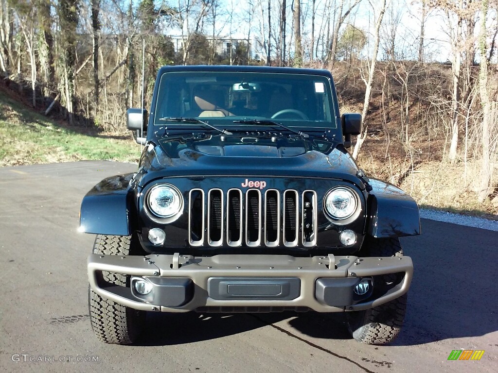 2017 Wrangler 75th Anniversary Edition 4x4 - Black / Black/Dark Saddle photo #3