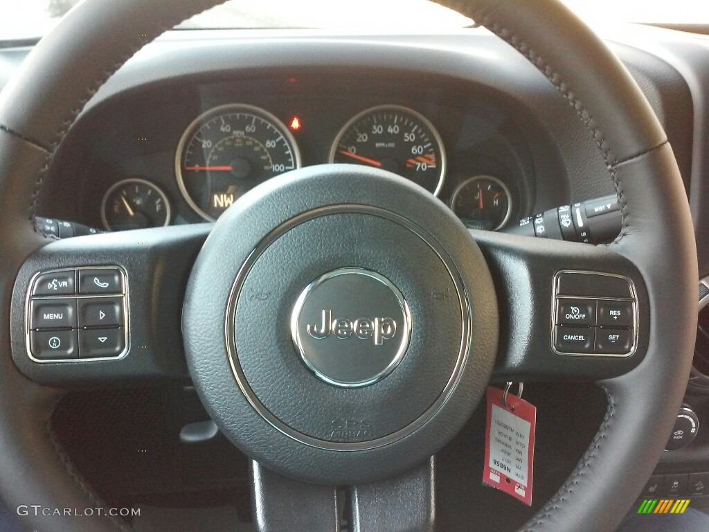 2017 Wrangler 75th Anniversary Edition 4x4 - Black / Black/Dark Saddle photo #12