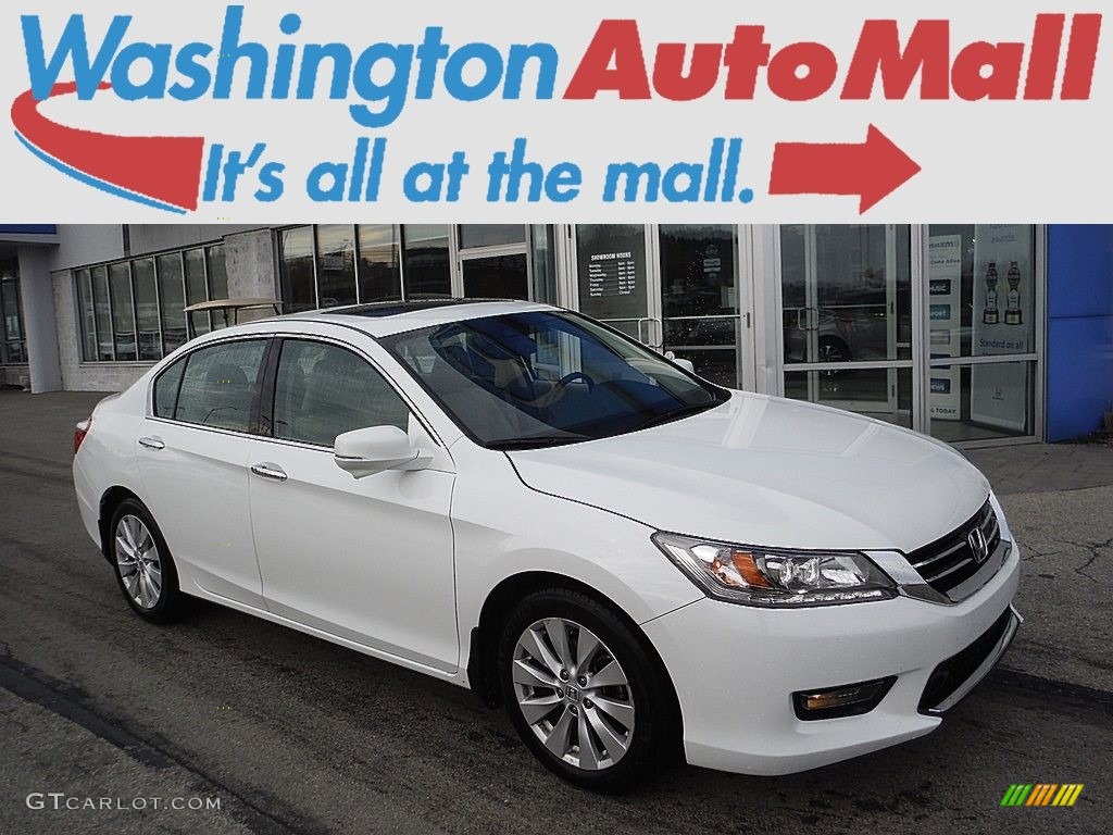 2014 Accord Touring Sedan - White Orchid Pearl / Ivory photo #1