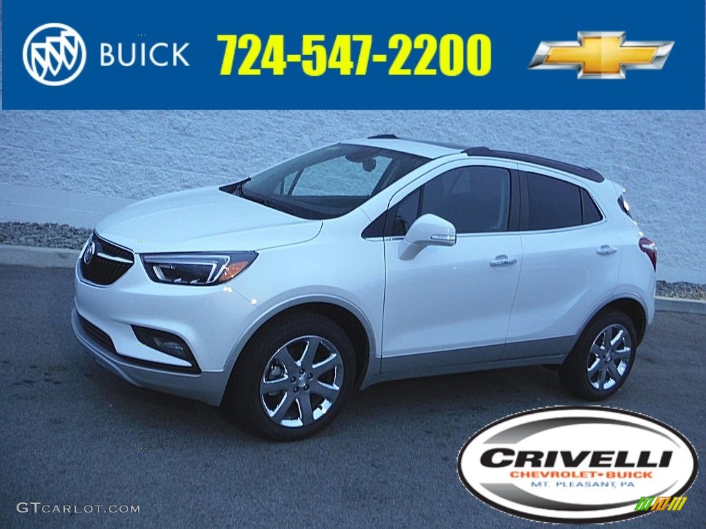 White Frost Tricoat Buick Encore