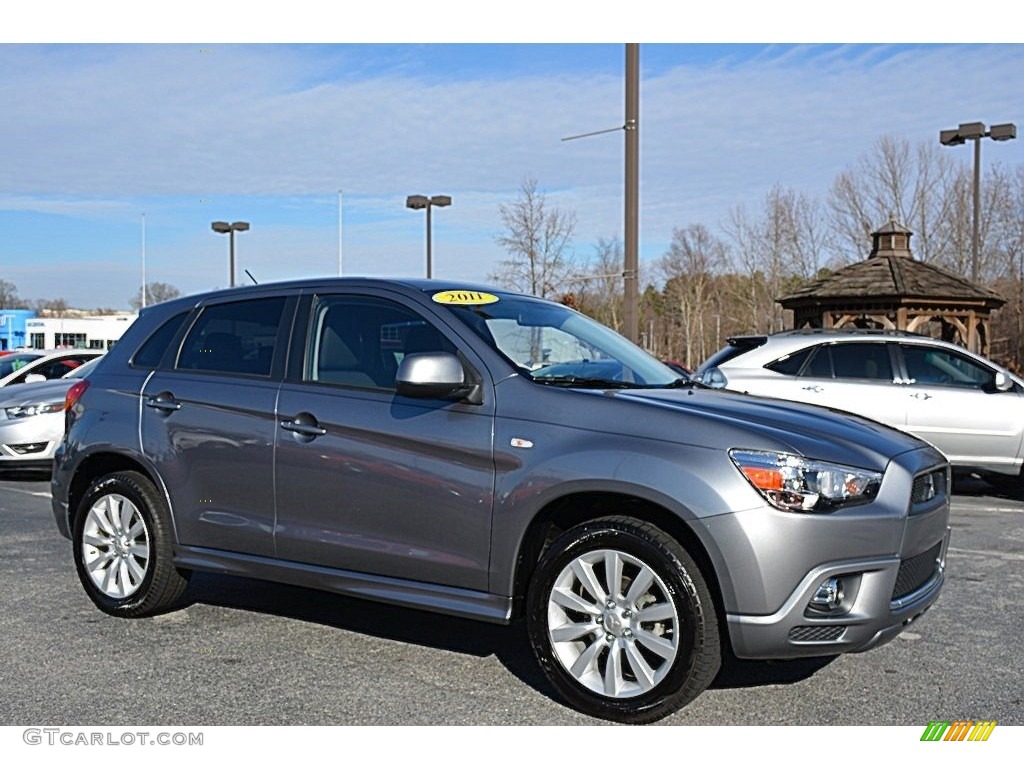 2011 Outlander Sport SE - Mercury Gray / Black photo #1