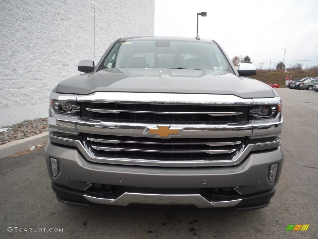 2017 Silverado 1500 High Country Crew Cab 4x4 - Pepperdust Metallic / Dark Ash/Jet Black photo #6