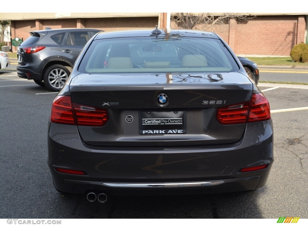 2014 3 Series 328i xDrive Sedan - Mojave Metallic / Venetian Beige photo #4