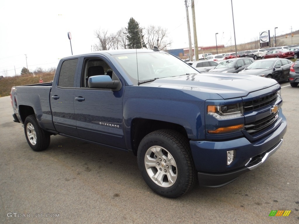 2017 Silverado 1500 LT Double Cab 4x4 - Deep Ocean Blue Metallic / Jet Black photo #6