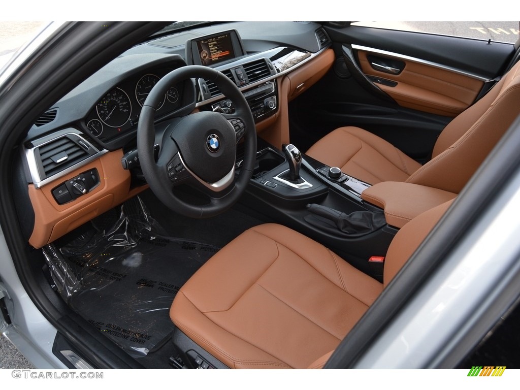 2016 3 Series 340i xDrive Sedan - Glacier Silver Metallic / Saddle Brown photo #10