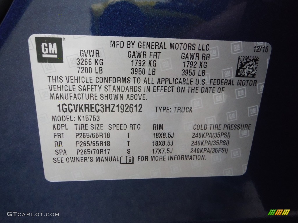 2017 Silverado 1500 LT Double Cab 4x4 - Deep Ocean Blue Metallic / Jet Black photo #25