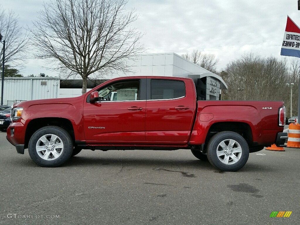 Red Quartz Tintcoat 2017 GMC Canyon SLE Crew Cab 4x4 Exterior Photo #117745142