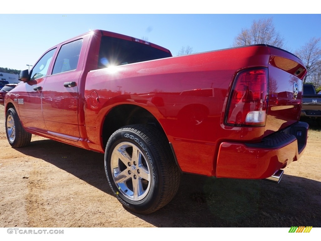 2017 1500 Express Crew Cab - Flame Red / Black/Diesel Gray photo #2