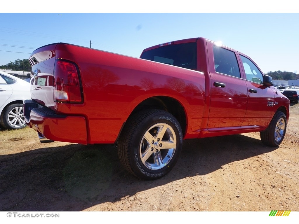 2017 1500 Express Crew Cab - Flame Red / Black/Diesel Gray photo #3