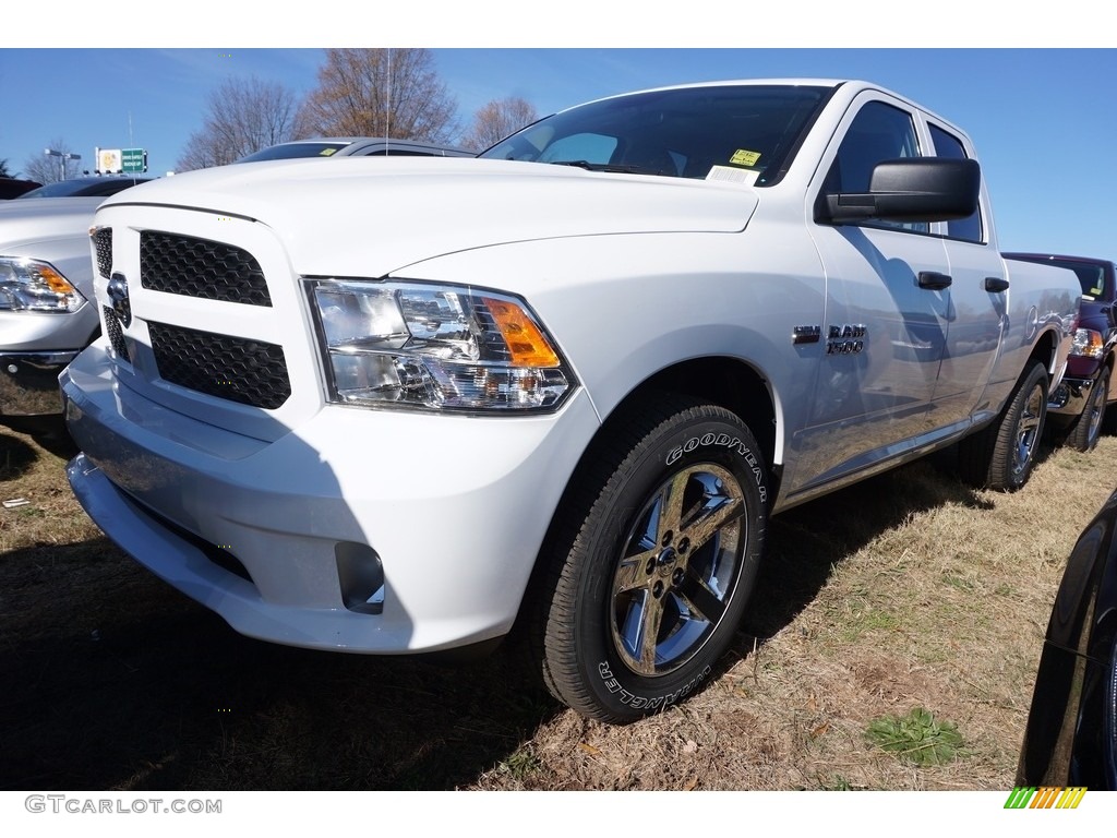 2017 1500 Express Quad Cab - Bright White / Black/Diesel Gray photo #1