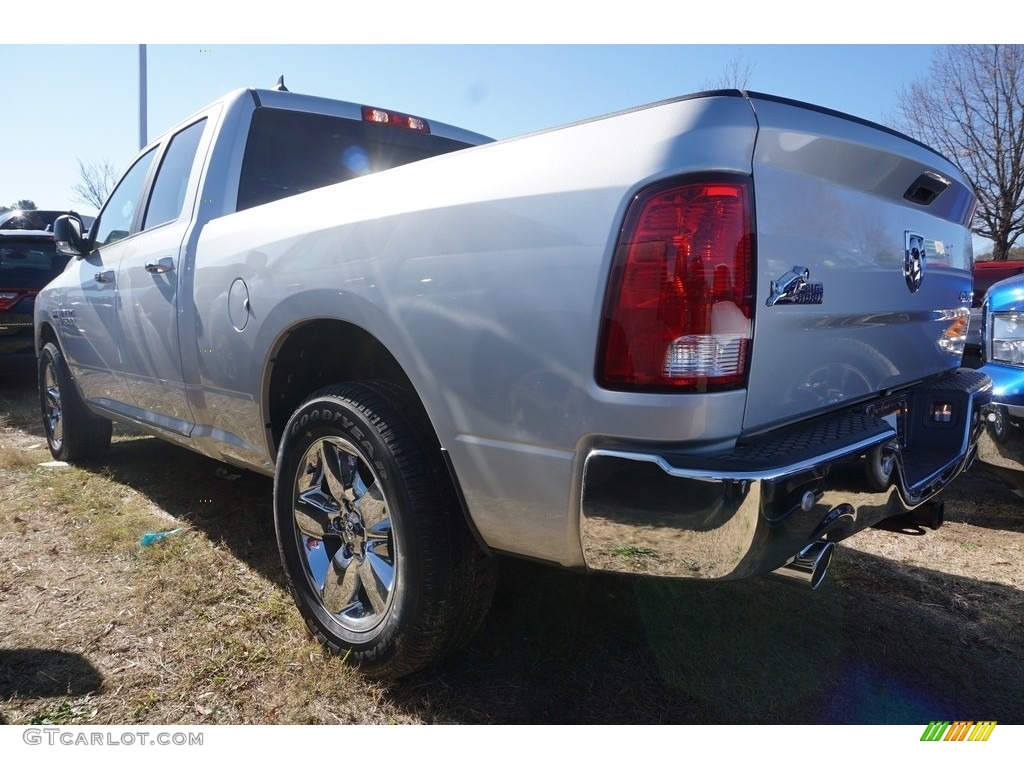 2017 1500 Big Horn Quad Cab 4x4 - Bright Silver Metallic / Black/Diesel Gray photo #2