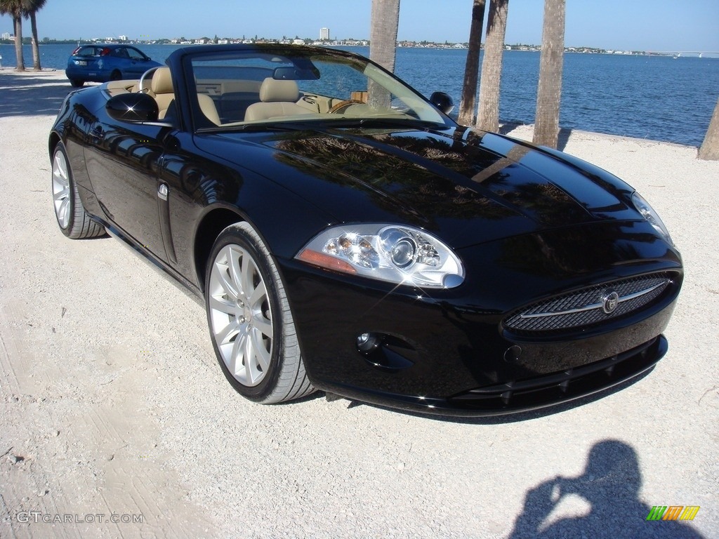 2007 XK XK8 Convertible - Ebony Black / Caramel photo #1