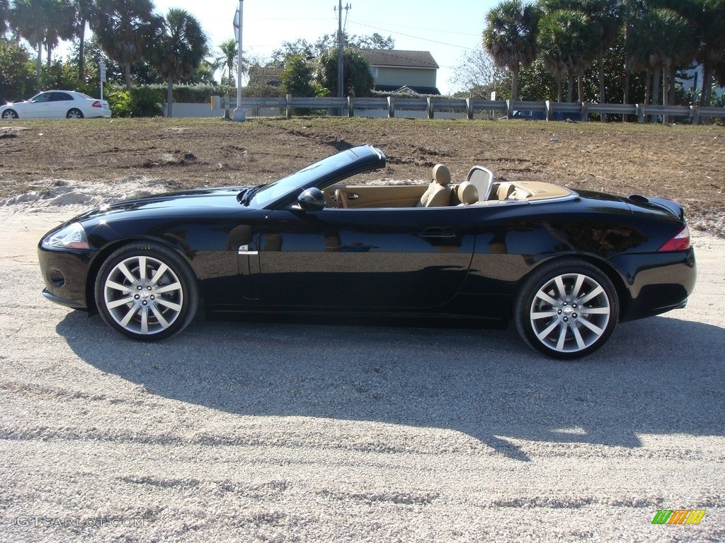 2007 XK XK8 Convertible - Ebony Black / Caramel photo #4